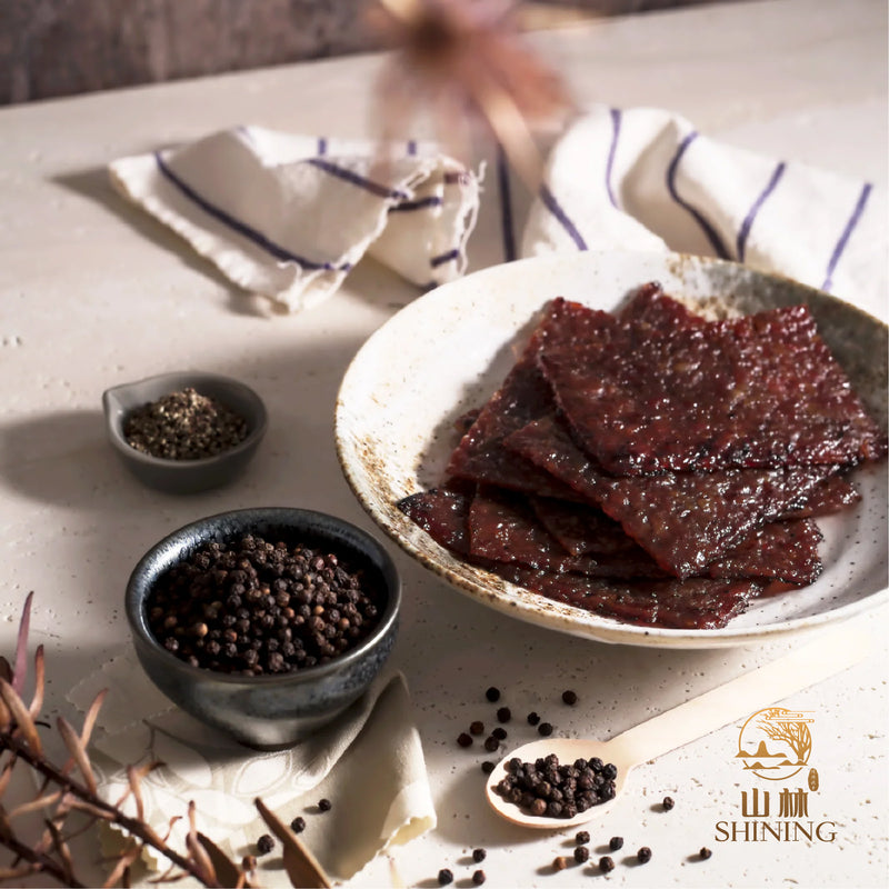 Black Pepper Charcoal Grilled Bak Kwa - Premium Vacuum Pack Mini